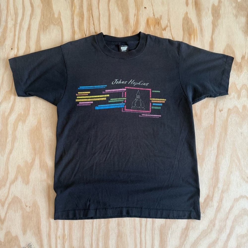 Vintage Johns Hopkins Screen Stars Best Single Stitch T-Shirt L Faded